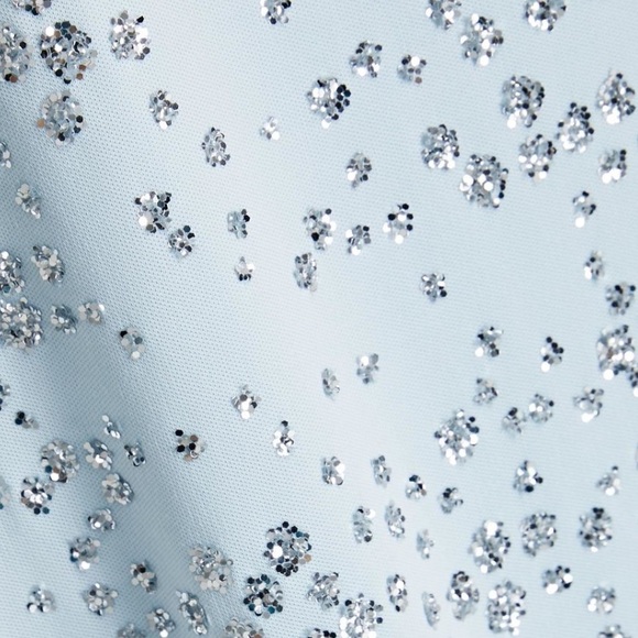 Tibi Scintilla Jersey Slip Dress Blue Sz 4 NWT - Picture 13 of 14